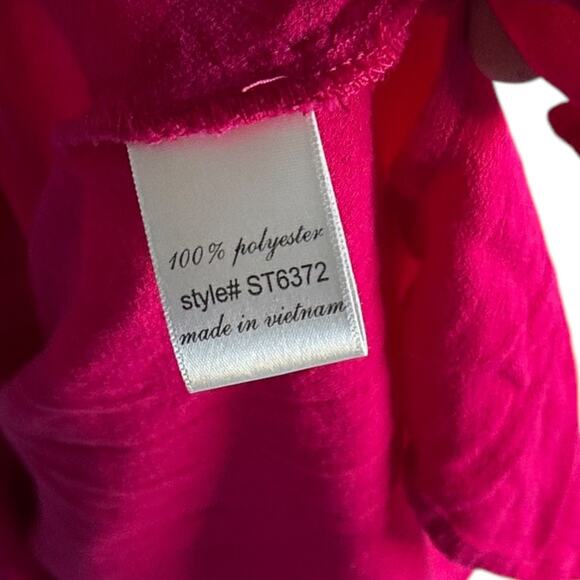 Womens Top Size Large Magenta Button Down Workwear Office Attire Outdoorsy Work - Picture 7 of 9
